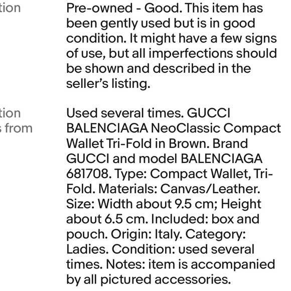 Gucci X Balenciaga Brown and Tan Monogram Wallet - Picture 11 of 11